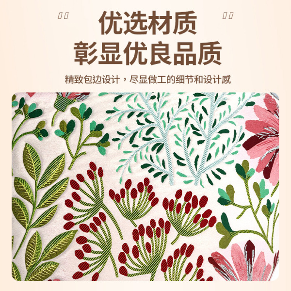 BROCADE TEXTURE RELIEF JACQUARD - FLOWER SERIES LUNCH TOTE FR-W010T